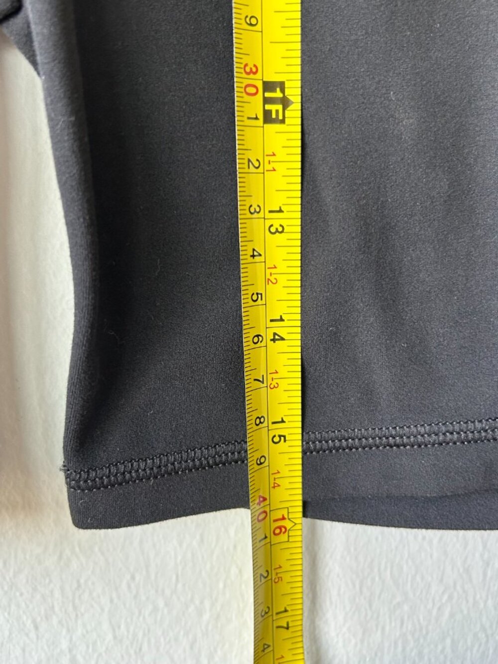 Athleta Ultra High Rise Elation 7" Bike Shorts Black Small Yoga Training - Picture 9 of 9